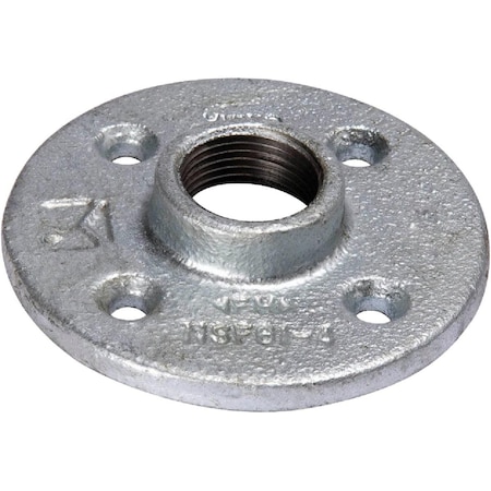 Southland 1-1/2 In. Malleable Iron Galvanized Floor Flange 511-607BG